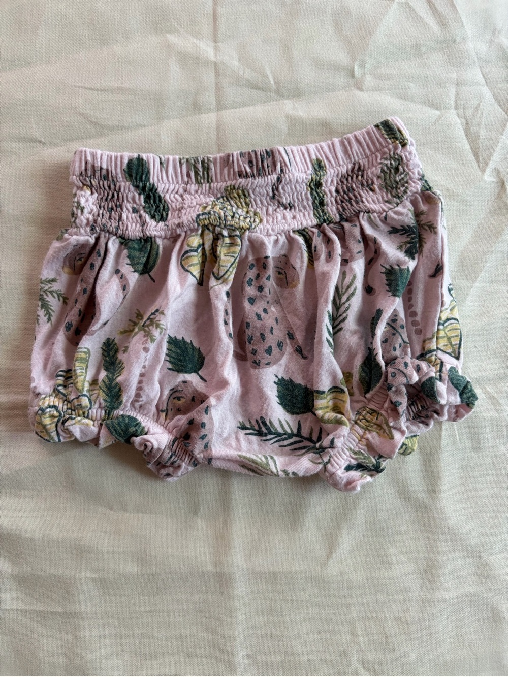 kate quinn Pink Floral & Leaf Print Baby Bloomers